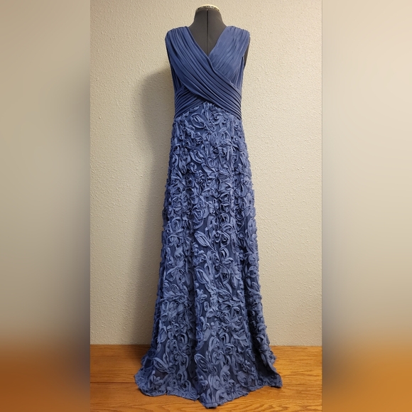 Patra Dresses & Skirts - Patra Blue Rosette Gown Size 10